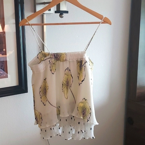 1. State Present Nature Spaghetti Strap Ruffled Top - Picture 7 of 15